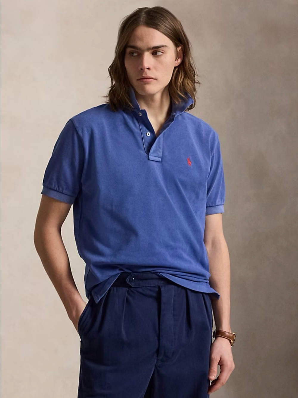Polo by Ralph Lauren Men’s Royal Blue Polo with Red Pony